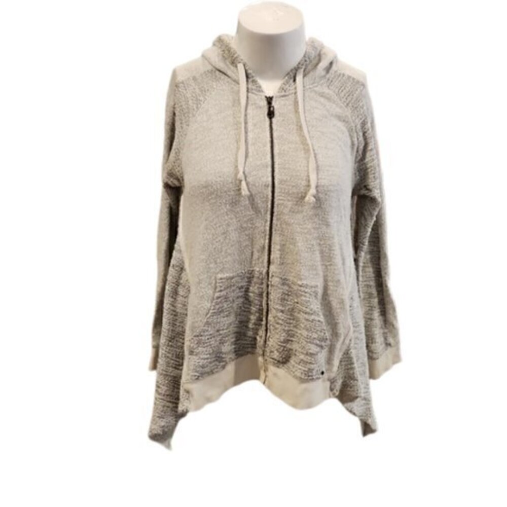 [O'Neill]  Grey Hi Low Zip Up Hoodie - Size M